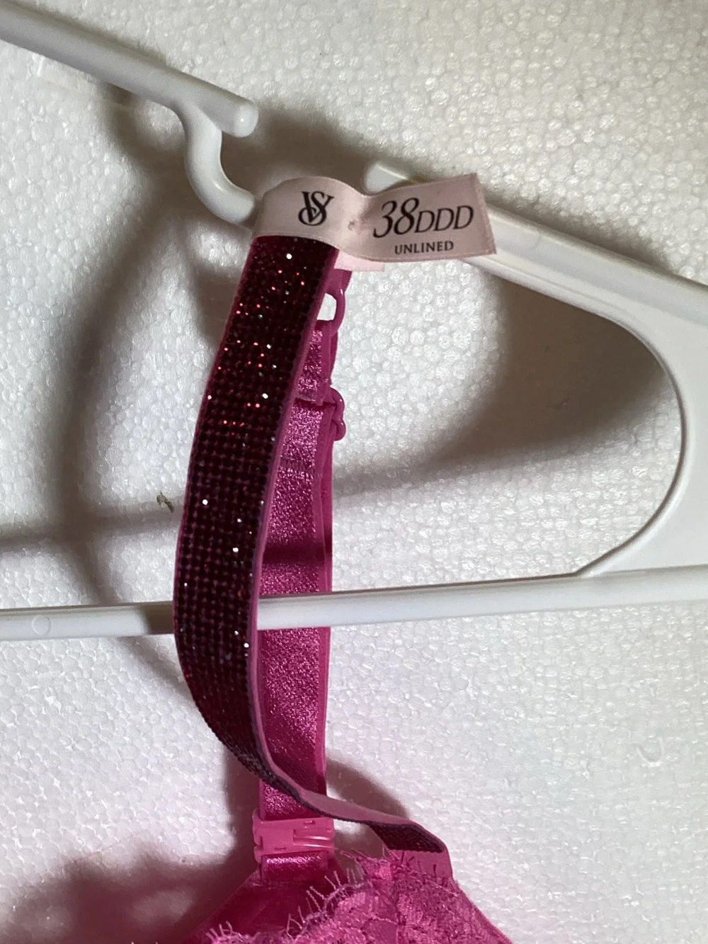 Victoria's Secret Hot Pink Lace Underwire Bra & Thong Set